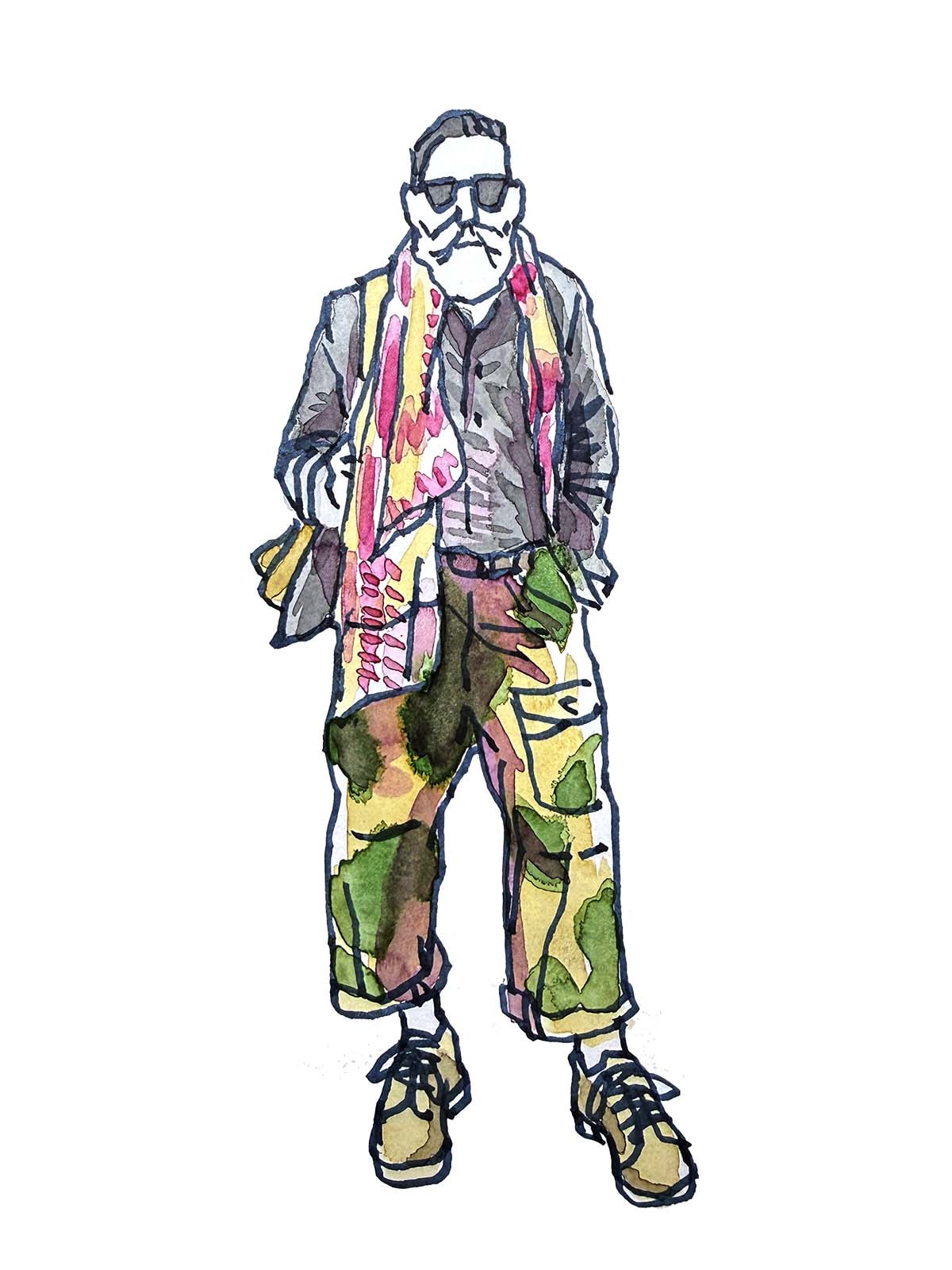 Event illustration artistic portrait