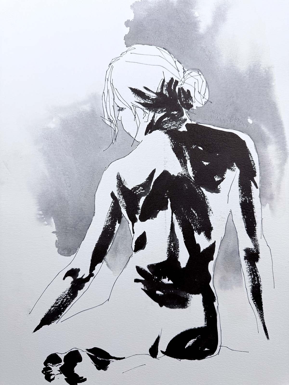 Personal sketchbook study artwork