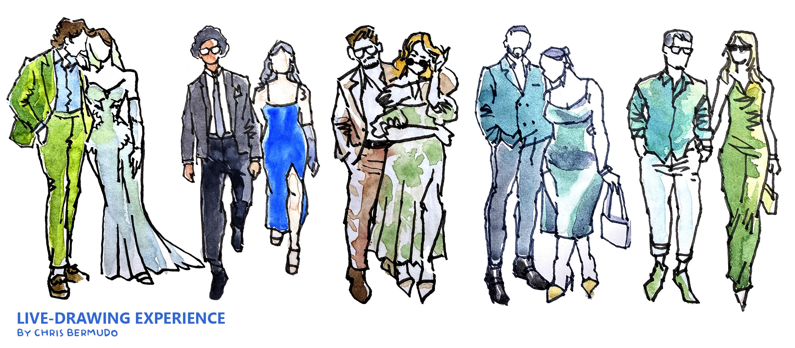 Weddings live sketching placeholder